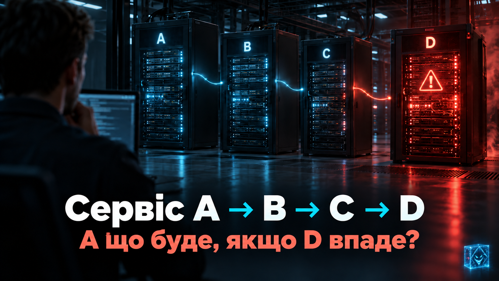 Обкладинка статті 001: Сервіс A → B → C → D