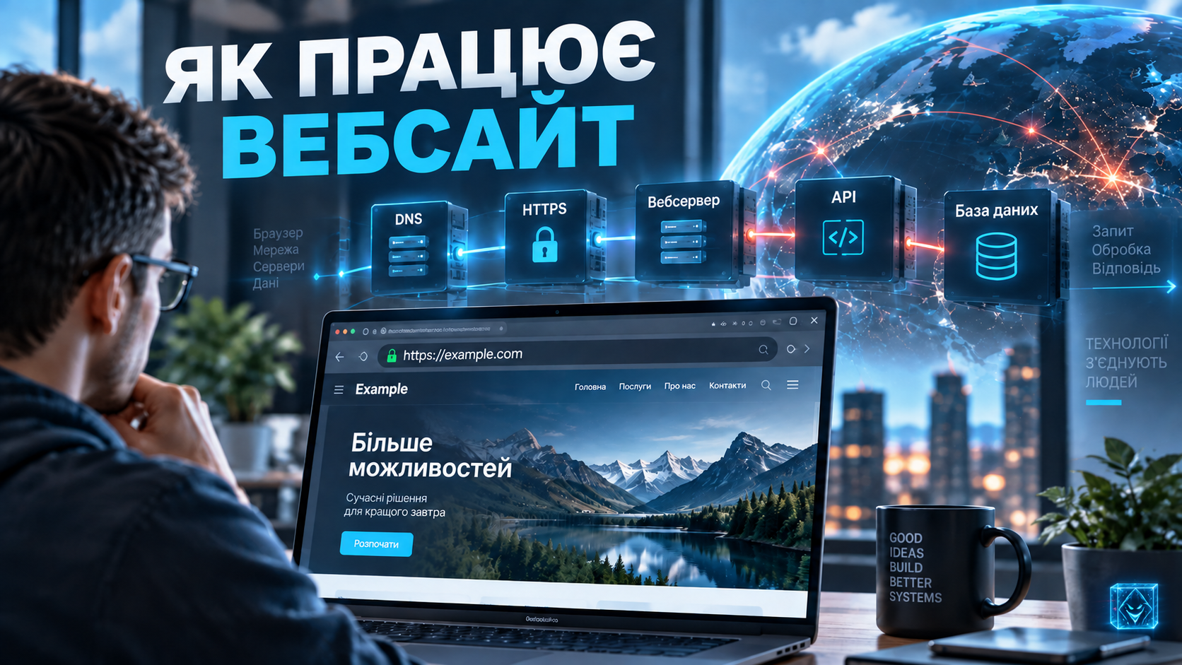 Обкладинка статті 018: Як насправді працює вебсайт